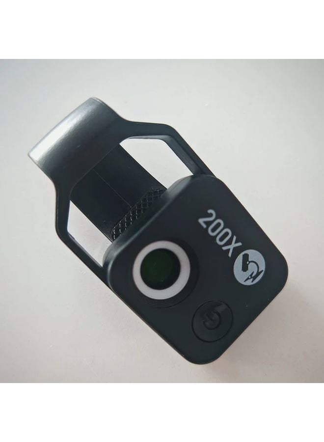 Apexel Black 200X Zoom CPL Mobile LED Fill Light Microscope HD No App Needed - Image 1